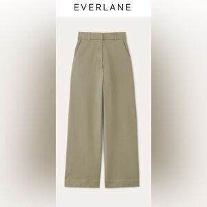 Everlane Women's Phoebe wide leg trouser. Sage green. Size 14
